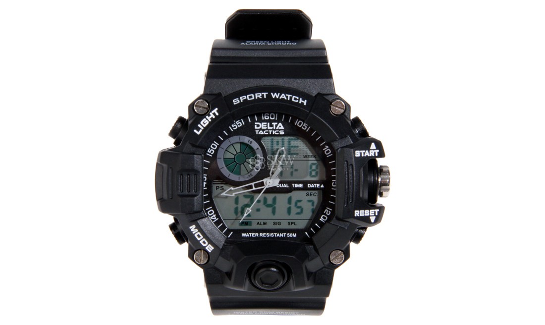 Reloj Táctico Analógico Y Digital Negro Delta Tactics