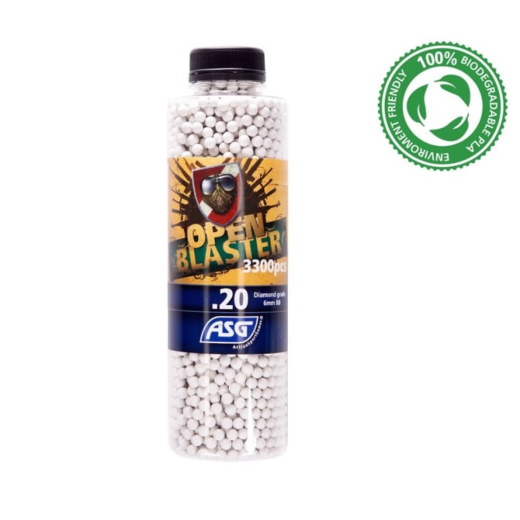 Asg Open Blaster, 0.20 Bio Airsoft Bb 3300 Bolas - 6mm