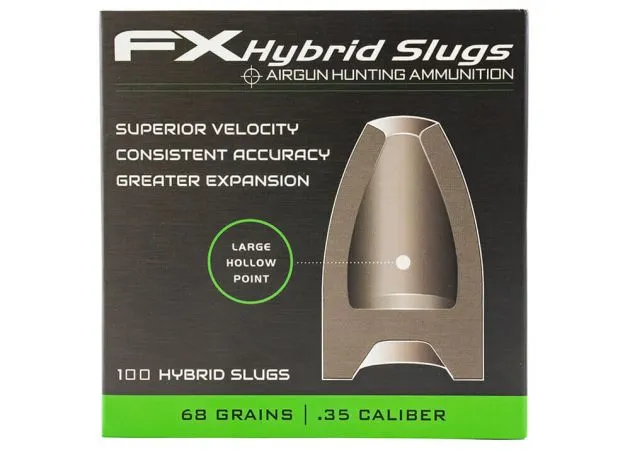 Airgun Slugs Fx Hybrid 9 Mm Hp 68 Grain (.357)