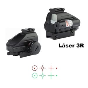 Mira Electrónica Zasdar 1x22x33 Mm Con Láser Incluido