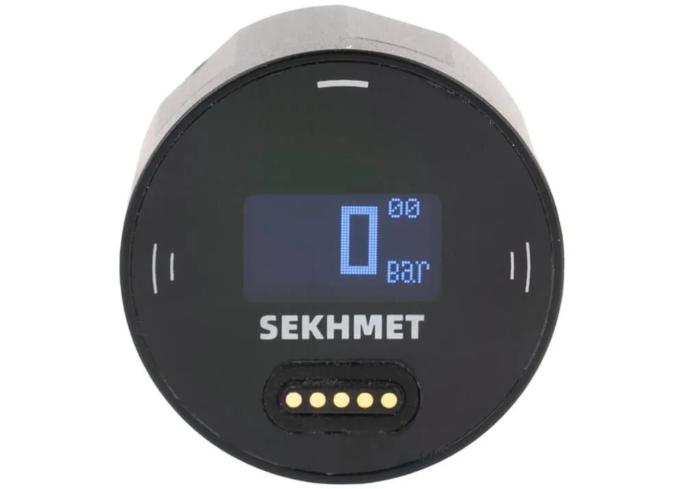 Manómetro Digital Sekhmet 1/8 Bsp Negro 28 Mm