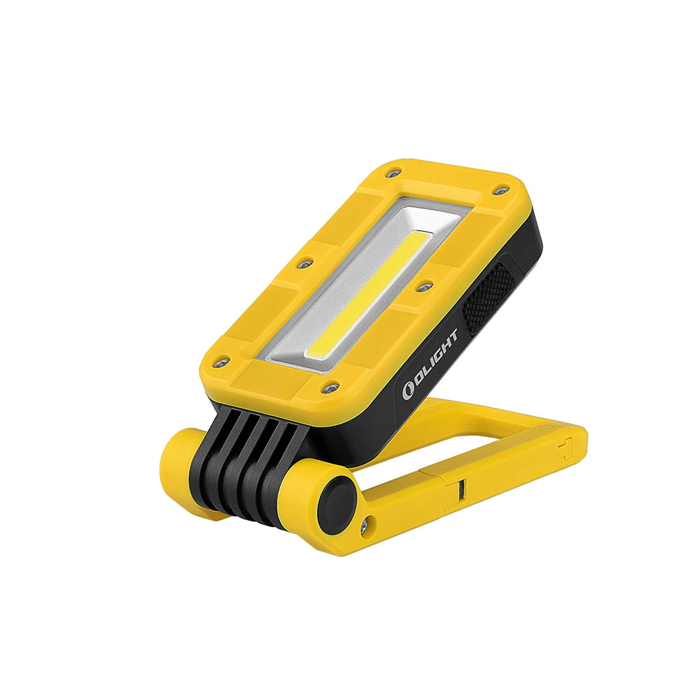 Linterna Cob De Trabajo + Led Swivel Con Base Magnética Olight - Amarillo