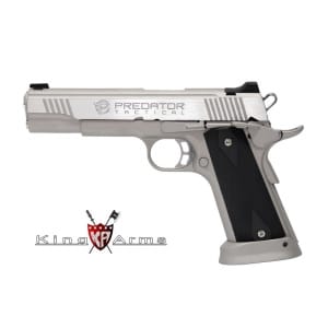 King Arms Predator Iron Shrike Silver Pistol - 6mm Gbb