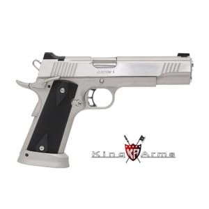 King Arms Predator Iron Shrike Silver Pistol - 6mm Gbb
