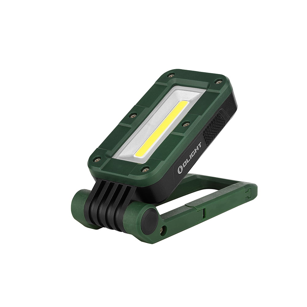 Linterna Cob De Trabajo + Led Swivel Con Base Magnética Olight - Verde