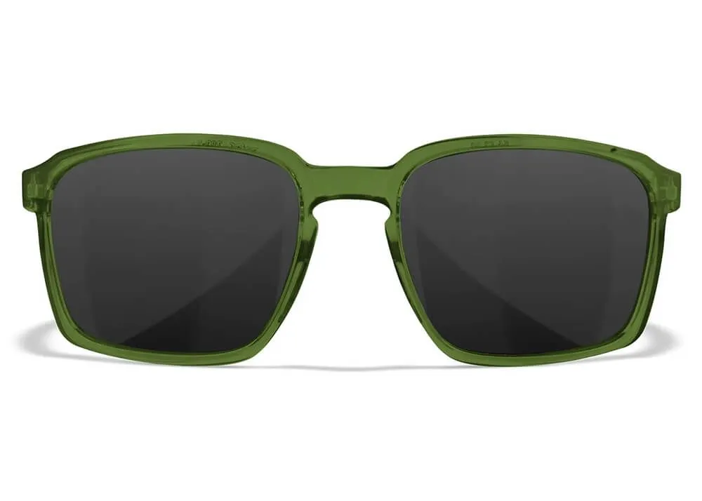 Gafas Wiley X Alfa - Lentes Gris - Montura Cristal Verde