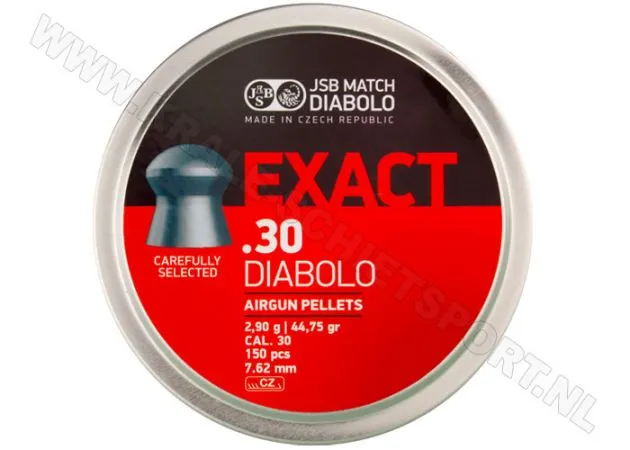 Airgun Pellets Jsb Exact 7.62 Mm 44.75 Grain