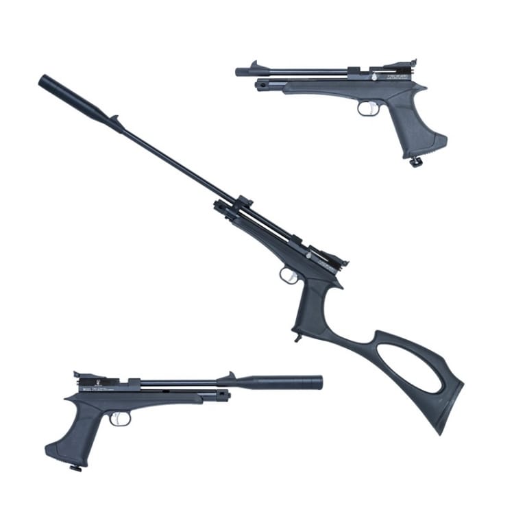 Kit Pistola Y Carabina Snowpeak Cp2 Zasdar Co2 Multi-Tiro Cal. 4.5 Mm Balines