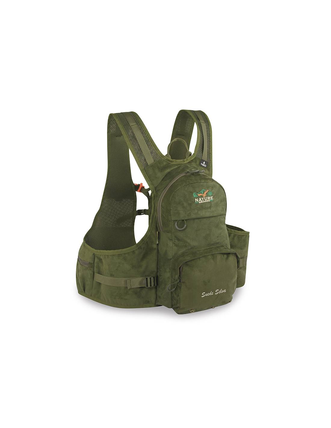 Chaleco Mochila De Caza Suede Selva 12 Litros Nature
