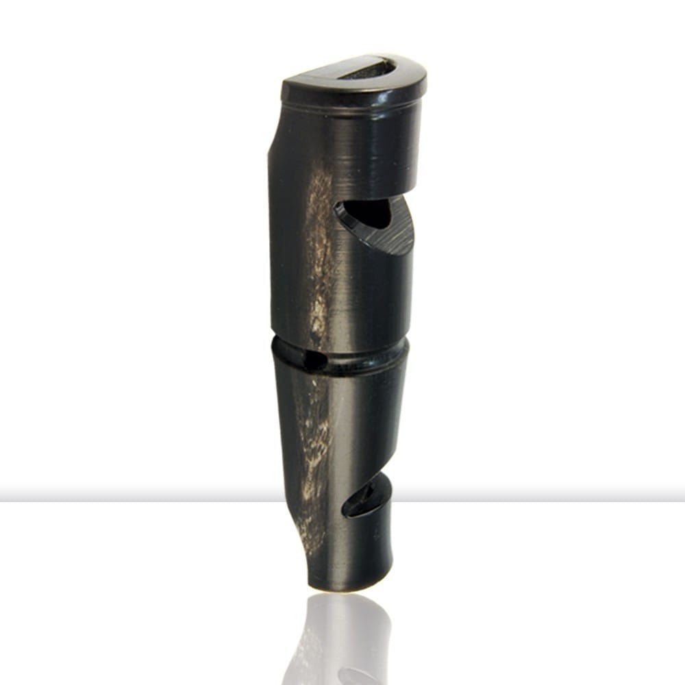 Silbato De Cuerno De Búfalo De 2 Tonos. 7 Cm.