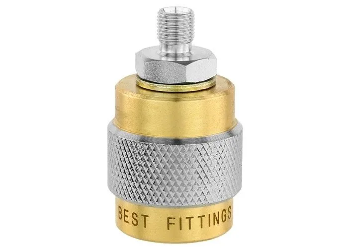 Adaptador Best Fittings 200/232 Bar Din Hembra - 1/8 Bsp Macho