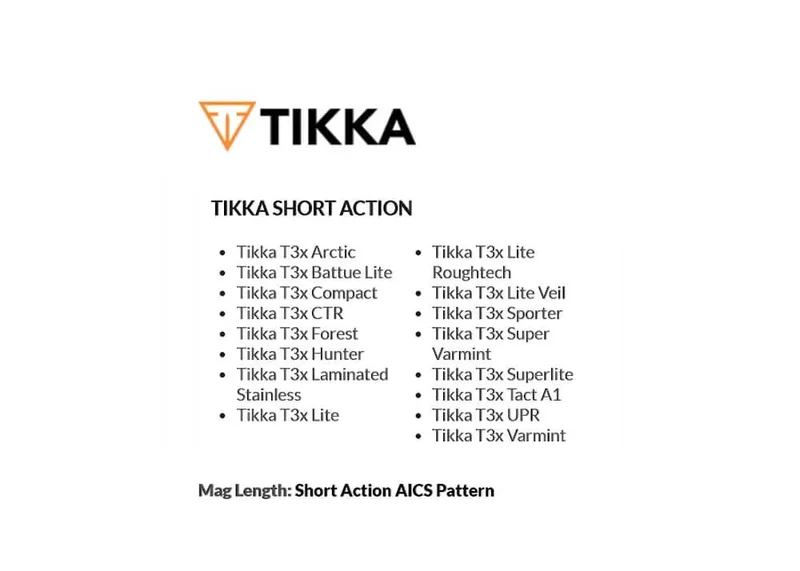 Chasis Mdt Xrs - Tikka T3/T3x Sa - Negro