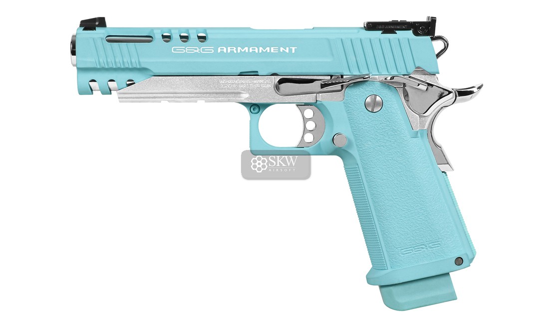 G&G Pistola Gbb Gpm1911 Macaron Blue (Gas-Cpp-Mac-Ibb-Ecm)