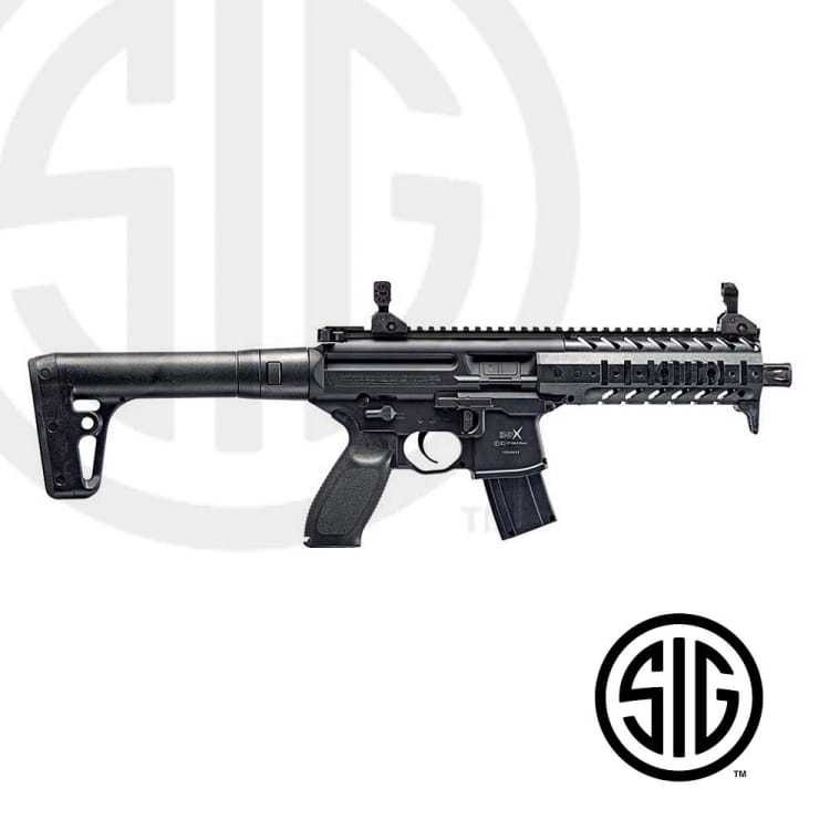 Subfusil Sig Sauer Mpx Asp Black Co2 - 4,5 Balines