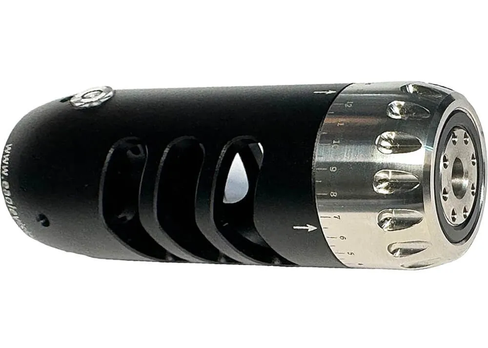 Afinador De Cañón Eagle Vision Con Freno De Boca Y Extractor De Aire 1/2 Unf - Negro