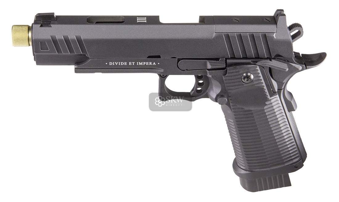 Pistola Co2 Blow Back Ludus Iii Gold Secutor Arms