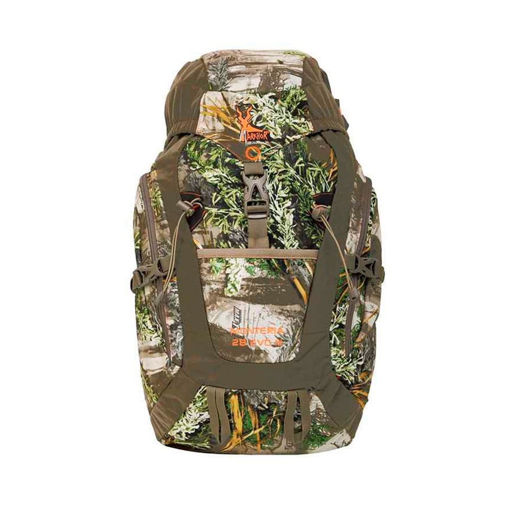 Mochila Caza Con Sistema Hook De Apertura Suede Camo 25 Litros Pf Pro Nature By Marsupio
