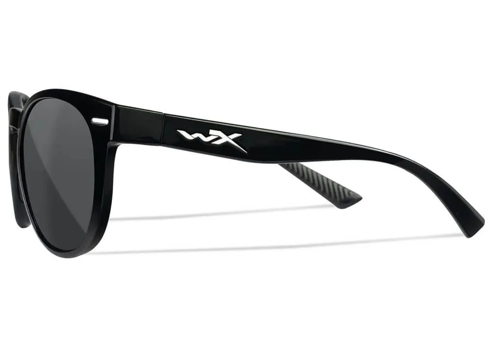 Gafas Wiley X Covert - Lentes Gris - Montura Negro Brillante