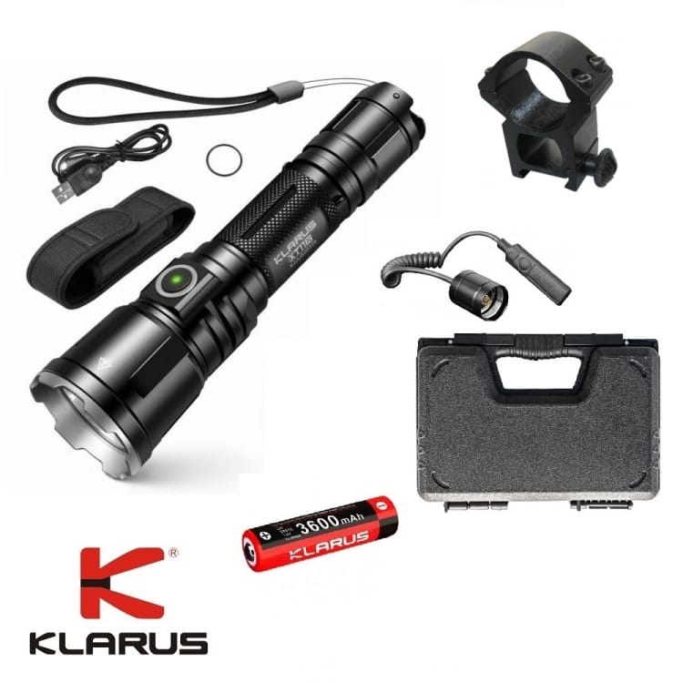 Kit De Caza Klarus Lxt11x Led Hunting/Tactical 3200 Lumens