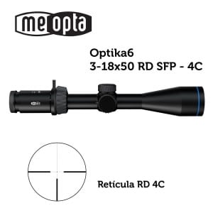 Meopta - Visor Meopro Optika6 - 3-18x50 Sfp - Rd 4c