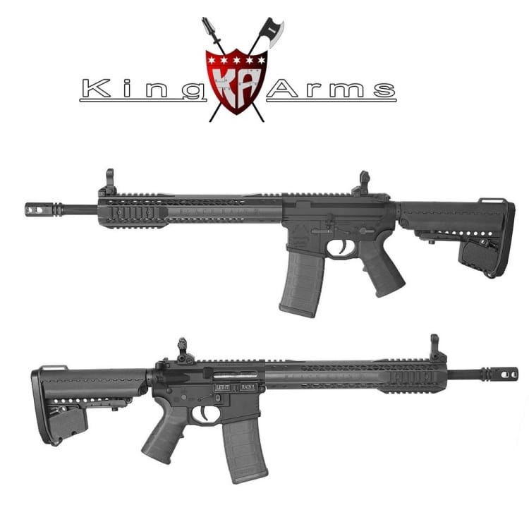 Subfusil King Arms Black Rain Ordance- Rifle Negro Aeg - 6mm