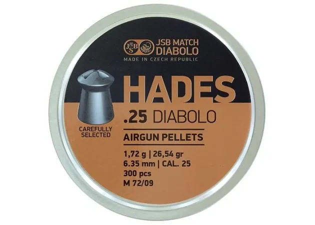 Airgun Pellets Jsb Hades 6.35 Mm 26.54 Grain