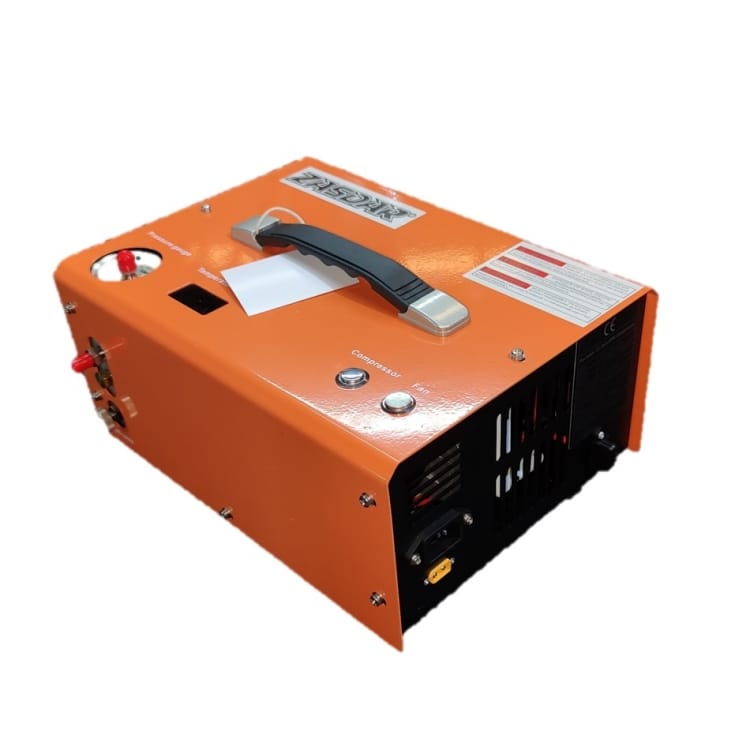 Compresor Eléctrico Zasdar V2 Con Parada Automática 110/220v Para Pcp 300 Bar. (4500psi/30mph)