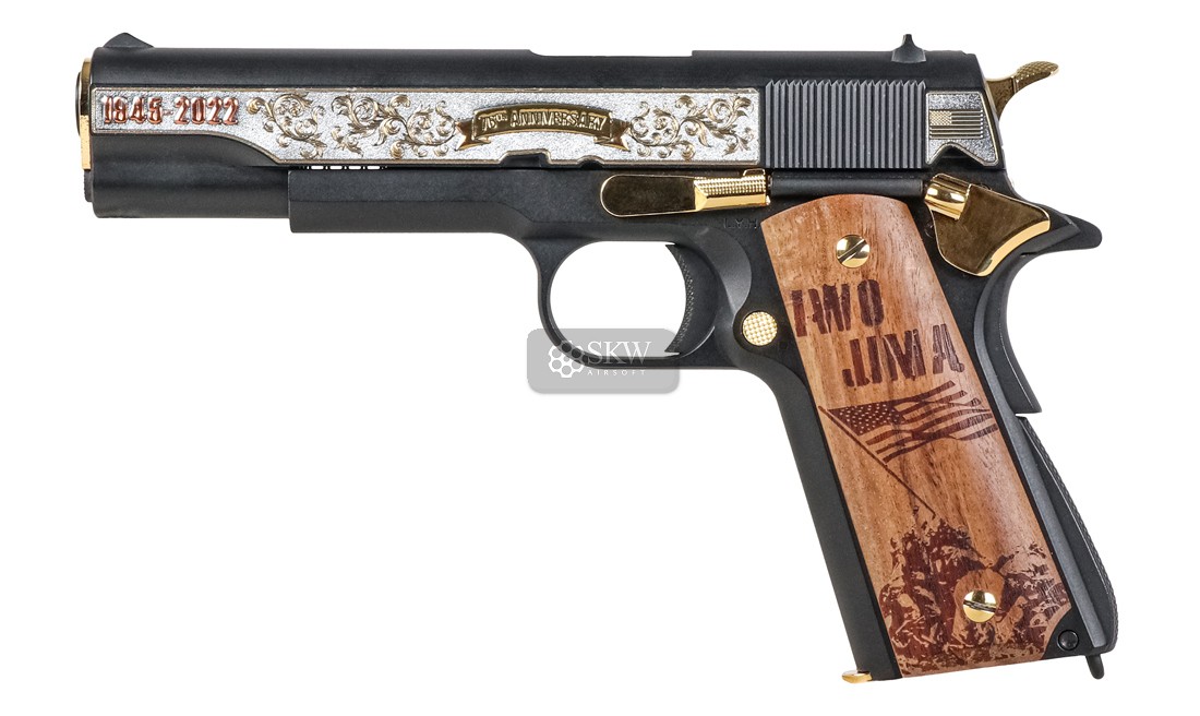 G&G Pistola Gbb Gpm1911 Iwo Jima (Gas-M45-Iwo-Bbb-Ecm)