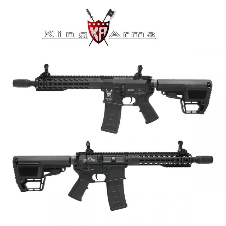 Subfusil King Arms Tws M4 Keymod Cqb Negro Aeg - 6mm
