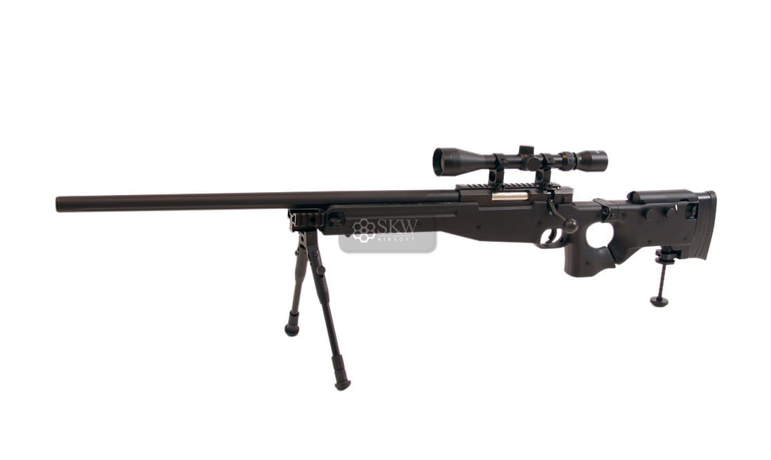 Awp Mira Bípode Culata Plegable Negro Well (Mb08d)