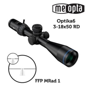Meopta - Visor Meopro Optika6 - 3-18x50 Ffp - Rd Mrad 1