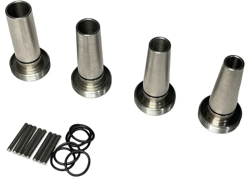 Afinador De Cañón Eagle Vision Con Freno De Boca Y Extractor De Aire 1/2 Unf - Plata