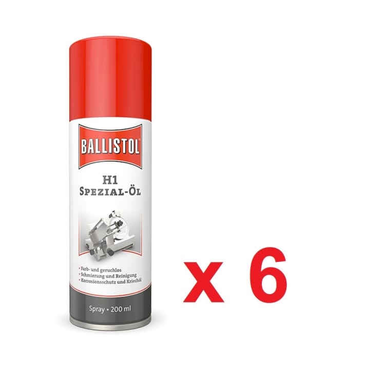 Aceite Ballistol H1 - Spray 200 Ml En Caja De 6 Uds.