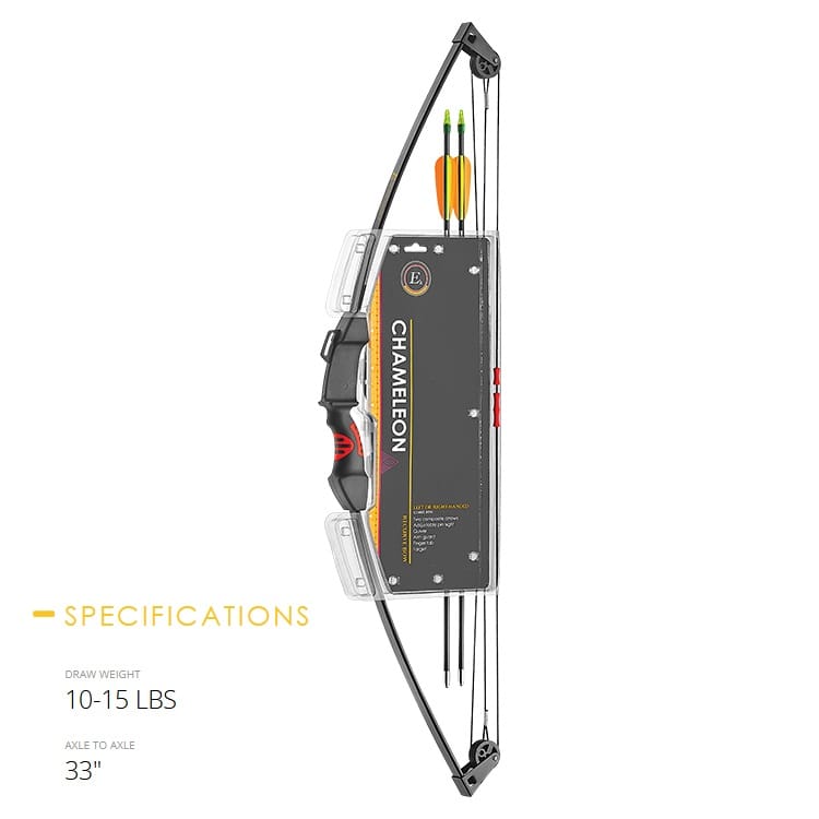 Arco Infantil Poleas Chameleon / Explorer 15 Lbs. + Kit