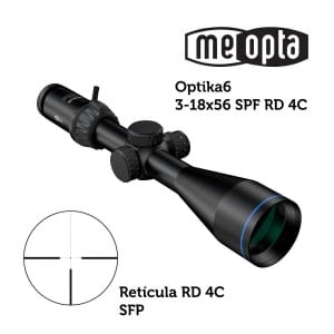 Meopta - Visor Meopro Optika6 - 3-18x56 Sfp - Rd 4c