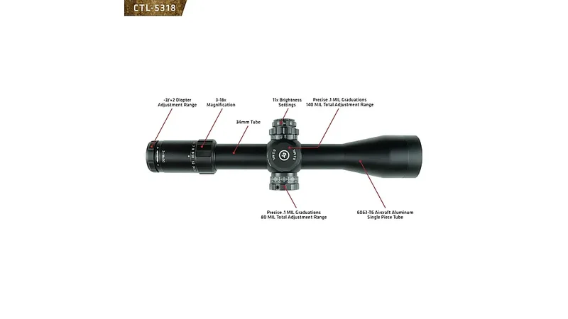 Crimson Trace Ctl-5318 3-18x50ffp Mr1-Mil