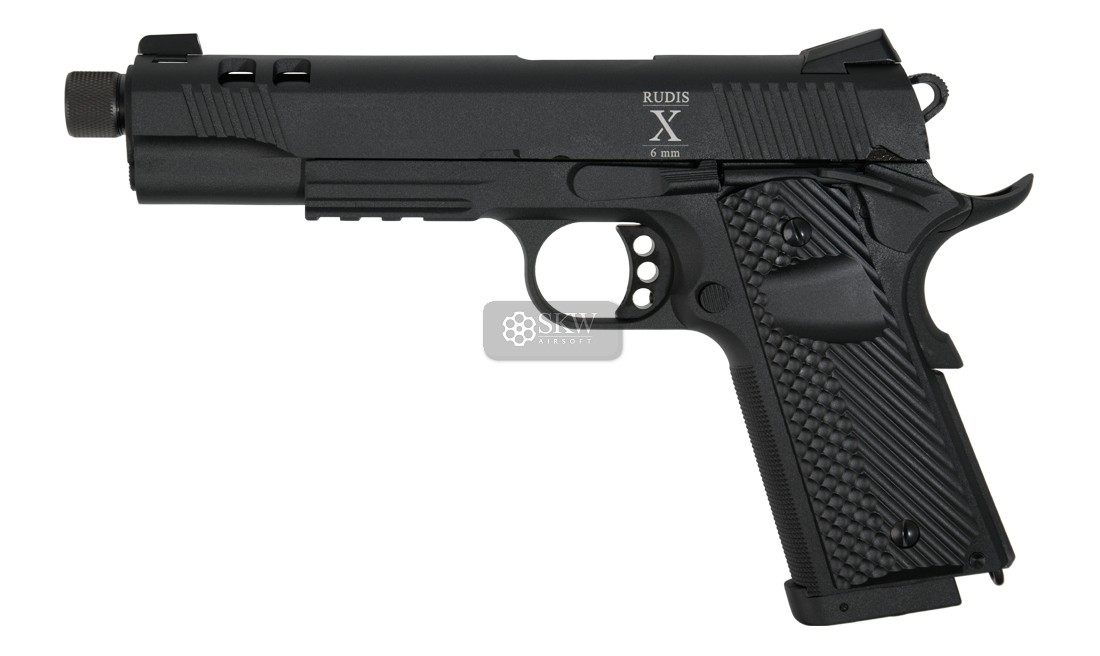 Pistola Co2 Blow Back Rudis X Acta Non Verba Black Secutor Arms