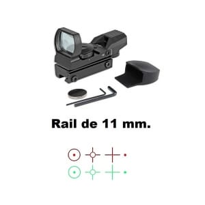 Mira Electrónica Zasdar Tipo Samurai 1x22x33 Mm Raíl 11 Mm