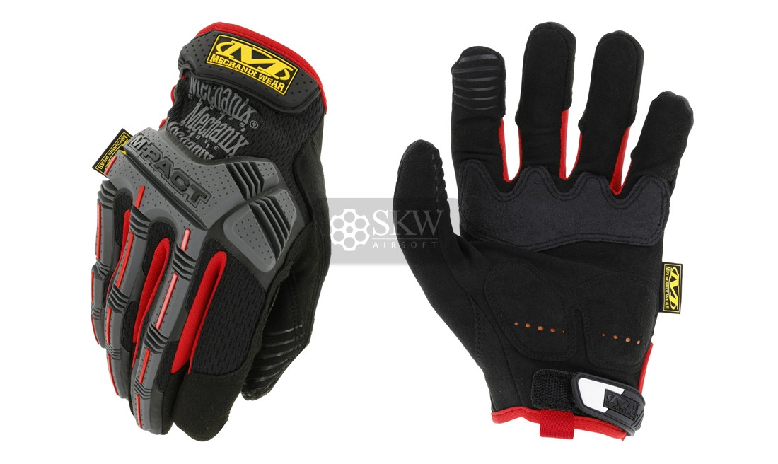 GUANTES MECHANIX M-PACT NEGRO/ROJO