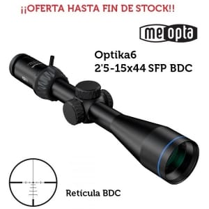 Meopta - Visor Meopro Optika6 - 2,5-15x44 Sfp - Bdc ¡¡Oferta Hasta Fin De Stock!!