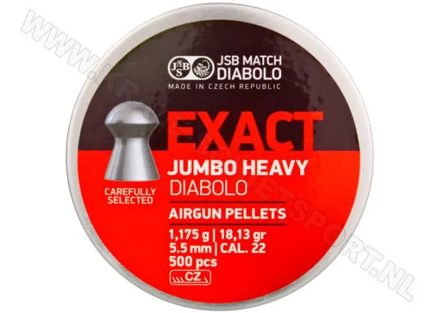 Airgun Pellets Jsb Exact Diabolo Jumbo Heavy Bigbox 5.52 Mm 18.13 Grain