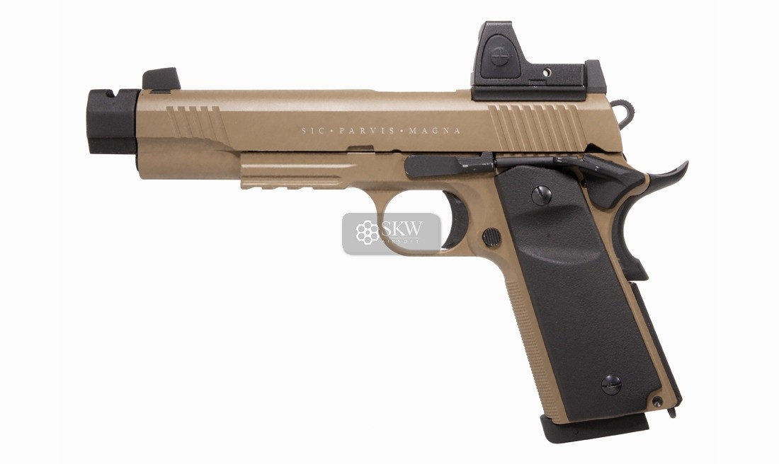 Pistola Co2 Blow Back Rudis Magna Custom Vii Tan Secutor Arms