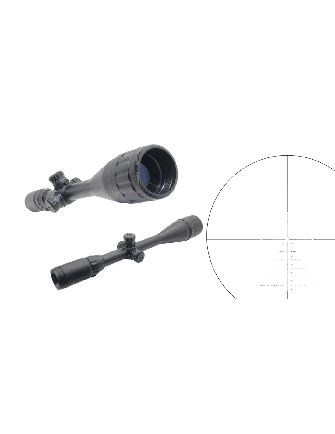 Visor Zasdar 6-24X50 mm AO Ret.7077 MRad - iluminada - Tubo 1"